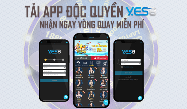 Tận hưởng những vòng quay đầy hấp dẫn trên app Yes8vn