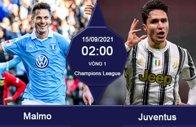 soi kèo Malmo – Juventus
