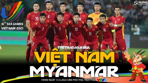 Soi kèo nhà cái U23 Việt Nam vs U23 Myanmar. VTV6 trực tiếp bóng đá SEA Games 31 (19h00, 13/5)