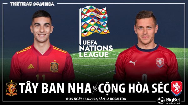 Soi kèo nhà cái Tây Ban Nha vs Séc. Nhận định, dự đoán bóng đá Nations League (01h45, 13/6)