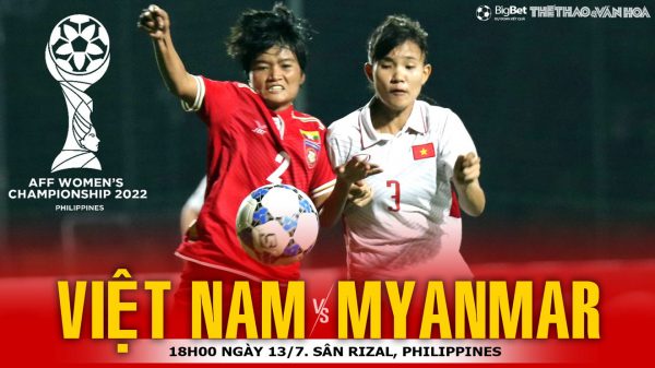VIDEO nữ Việt Nam vs Myanmar: Trực tiếp bóng đá, dự đoán bóng đá nữ Đông Nam Á (18h00, 13/7)