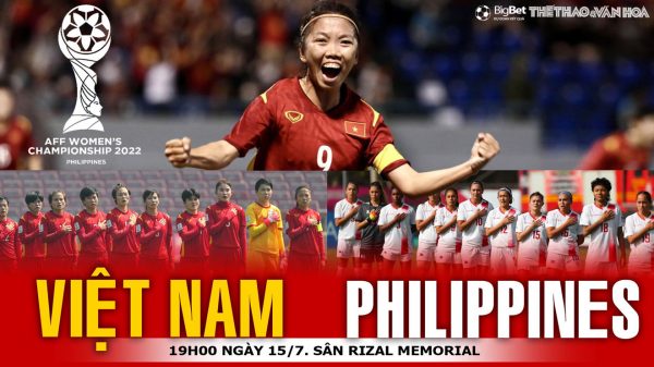 VIDEO nữ Việt Nam vs Philippines: Trực tiếp bóng đá nữ Đông Nam Á (19h00, 15/7)