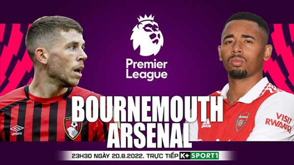 Soi kèo nhà cái Bournemouth vs Arsenal. Nhận định, dự đoán bóng đá Ngoại hạng Anh (23hh30 ngày 20/08)