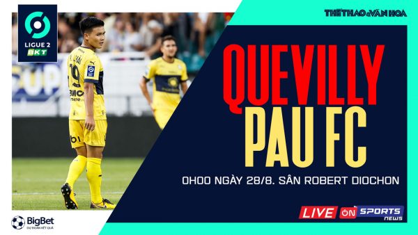 Soi kèo nhà cái Quevilly vs Pau FC. Nhận định, dự đoán bóng đá Ligue 2 (0h00, 28/8)