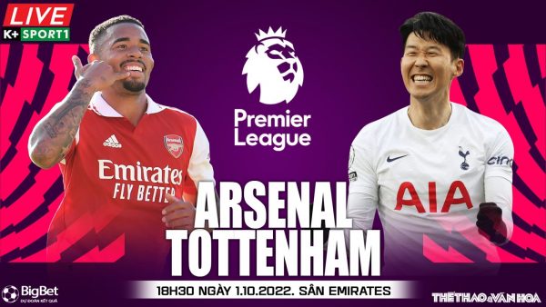 Soi kèo nhà cái Arsenal vs Tottenham. Nhận định dự đoán bóng đá Ngoại hạng Anh (18h30, 1/10)