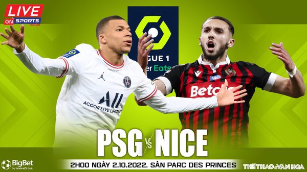 Soi kèo nhà cái PSG vs Nice. Nhận định, dự đoán bóng đá Ligue 1 (2h00 ngày 2/10)
