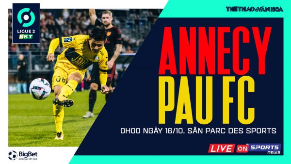 Soi kèo nhà cái Annecy vs Pau FC. Nhận định, dự đoán bóng đá Ligue 2 (0h00, 16/10)
